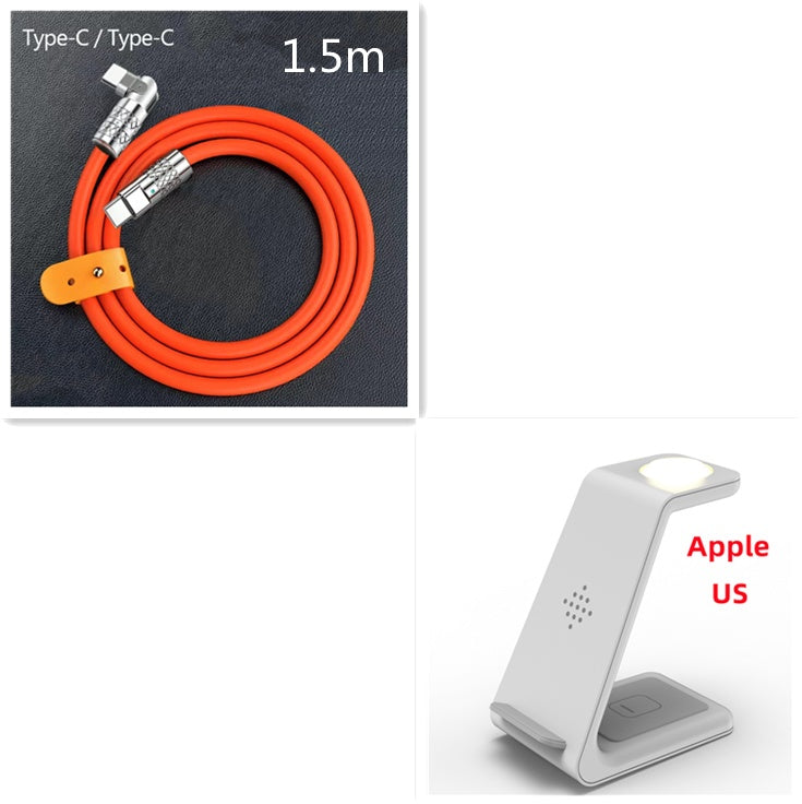 3-in-1 Wireless Charger for Apple Watch, iPhone, and AirPods – Fast Charging Station