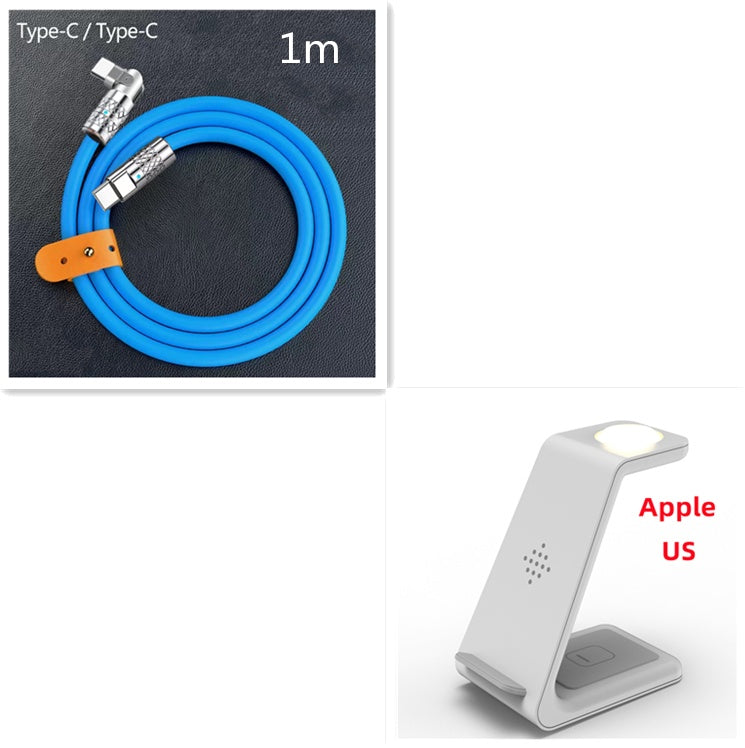 3-in-1 Wireless Charger for Apple Watch, iPhone, and AirPods – Fast Charging Station