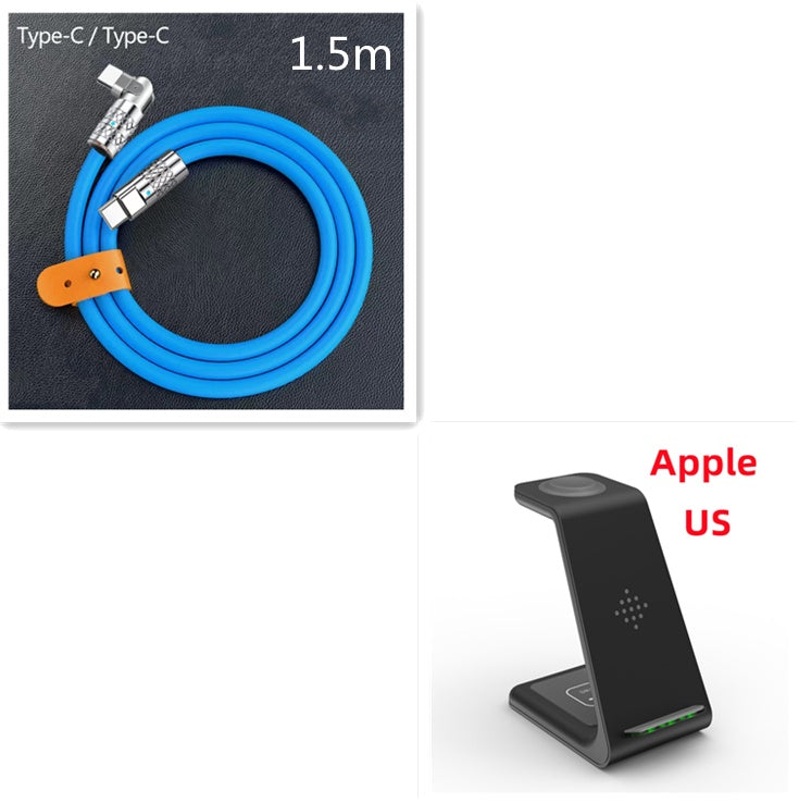 3-in-1 Wireless Charger for Apple Watch, iPhone, and AirPods – Fast Charging Station