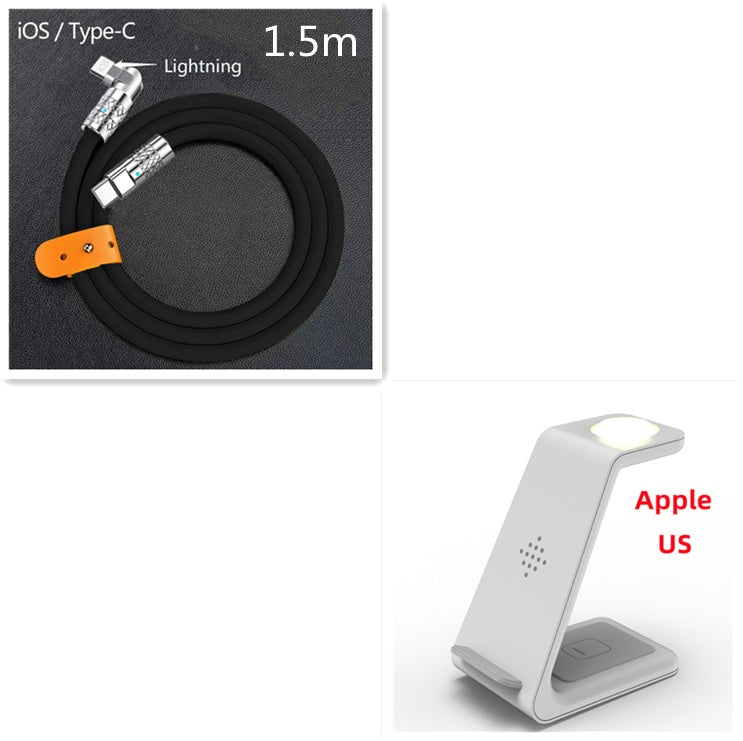 3-in-1 Wireless Charger for Apple Watch, iPhone, and AirPods – Fast Charging Station
