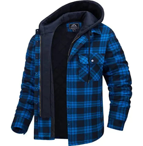 Men's Insulated Plaid Cardigan