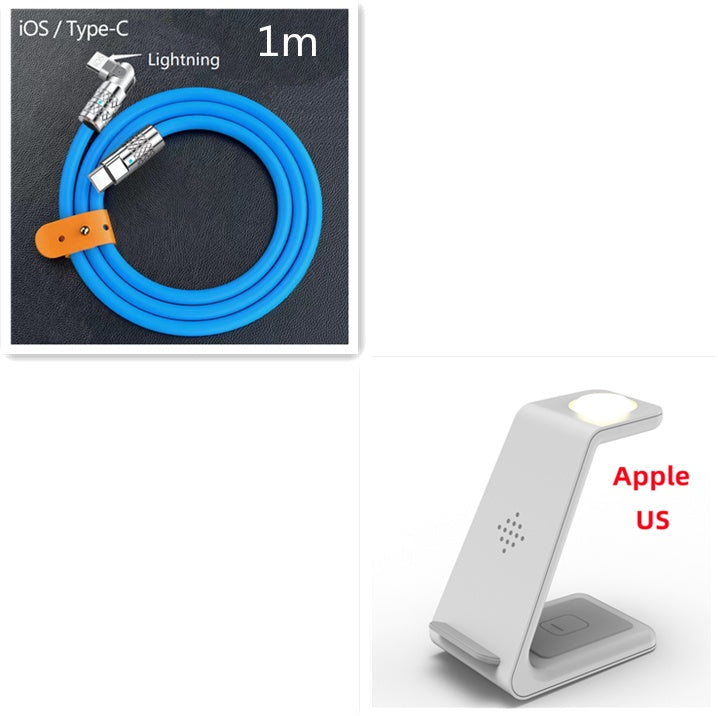 3-in-1 Wireless Charger for Apple Watch, iPhone, and AirPods – Fast Charging Station