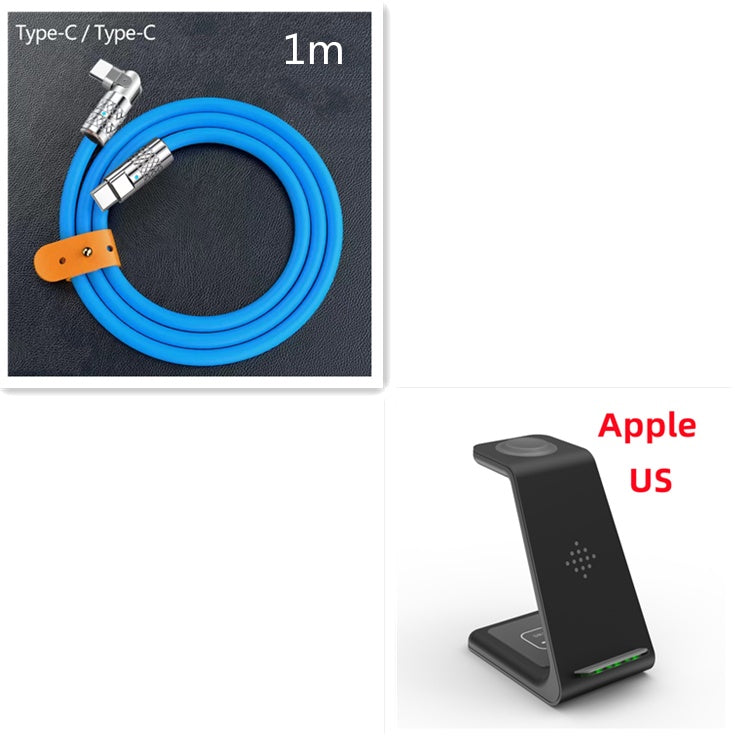 3-in-1 Wireless Charger for Apple Watch, iPhone, and AirPods – Fast Charging Station